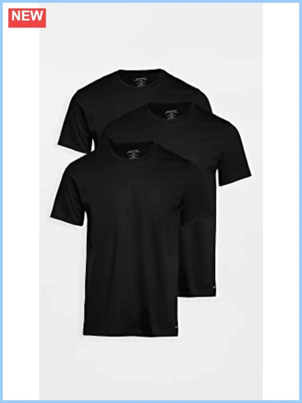 Men's Cotton Classics 3-Pack Undershirts Short Sleeve Crew Neck T-Shirts